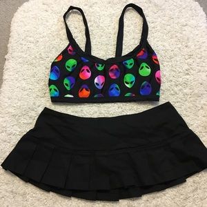 Alien Rave Festival Sport Bra Top